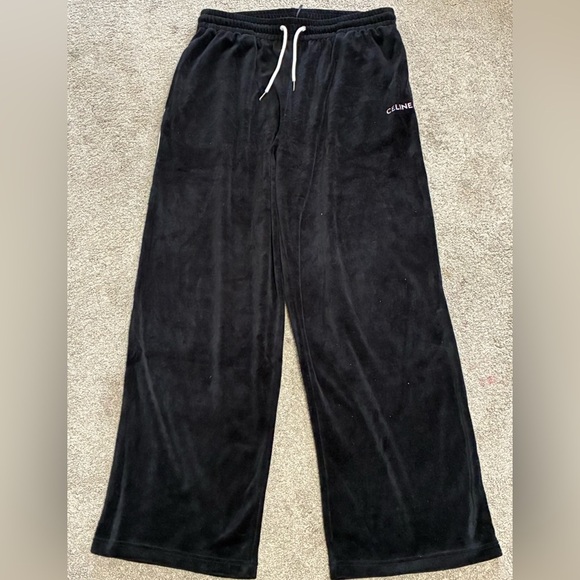 Celine Other - Celine Straight Track Pants in Velvet Jersey